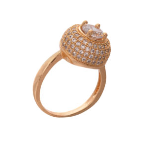 Elegante Perzische Messing Ring – Bronskleurig