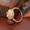 Elegante Perzische Messing Ring – Bronskleurig