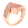 Elegante messing ring in bronskleur