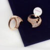 Elegante messing ring in bronskleur