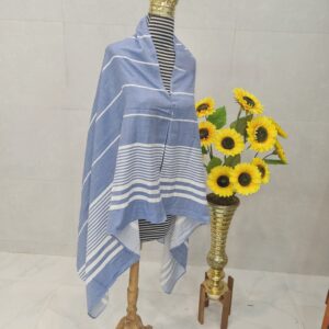 Perzische Katoenen Badjas – Handgemaakt Blauw