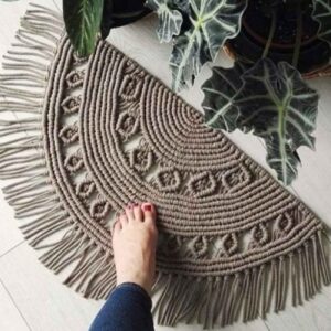 Handgeweven Boho Macramé Vloerkleed