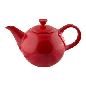 Porseleinen Serveertheepot – Retro Rood