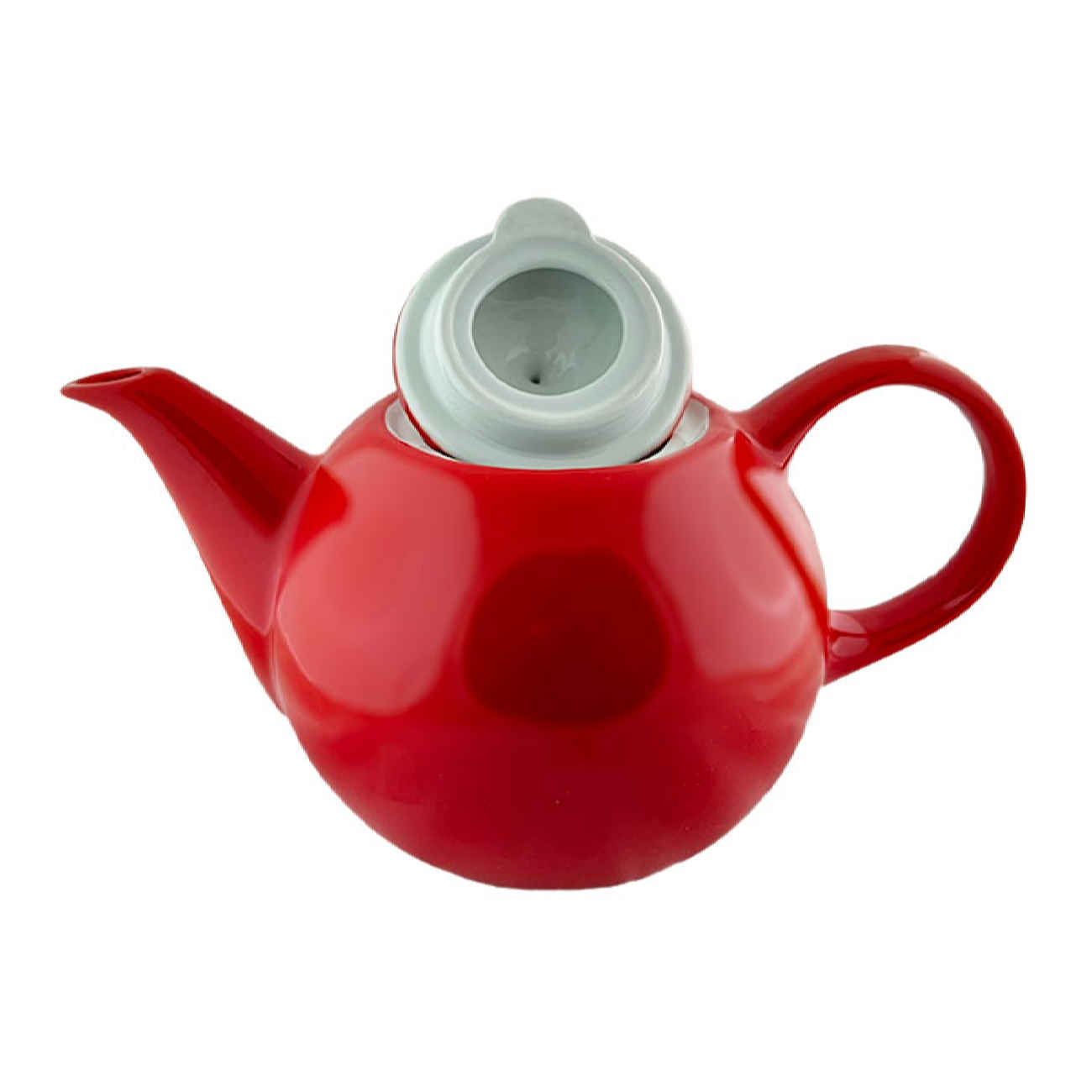 Porseleinen Serveertheepot – Retro Rood