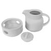 Porseleinen Theepot met Warmer – Wit Retro
