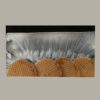 Elegant kunsthars dienblad - Modern abstract zilverkleurig dienblad met handgrepen