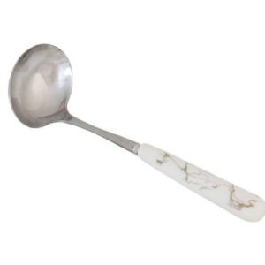 RVS Opscheplepel met Keramisch Handvat