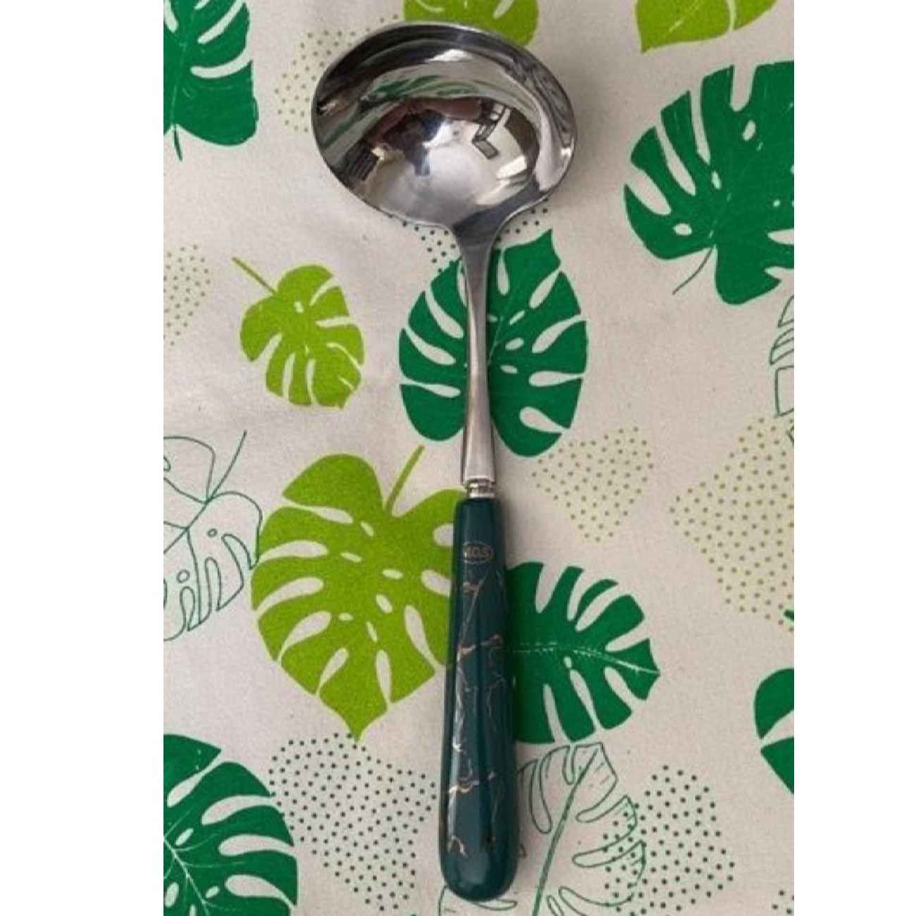 RVS Opscheplepel met Keramisch Handvat