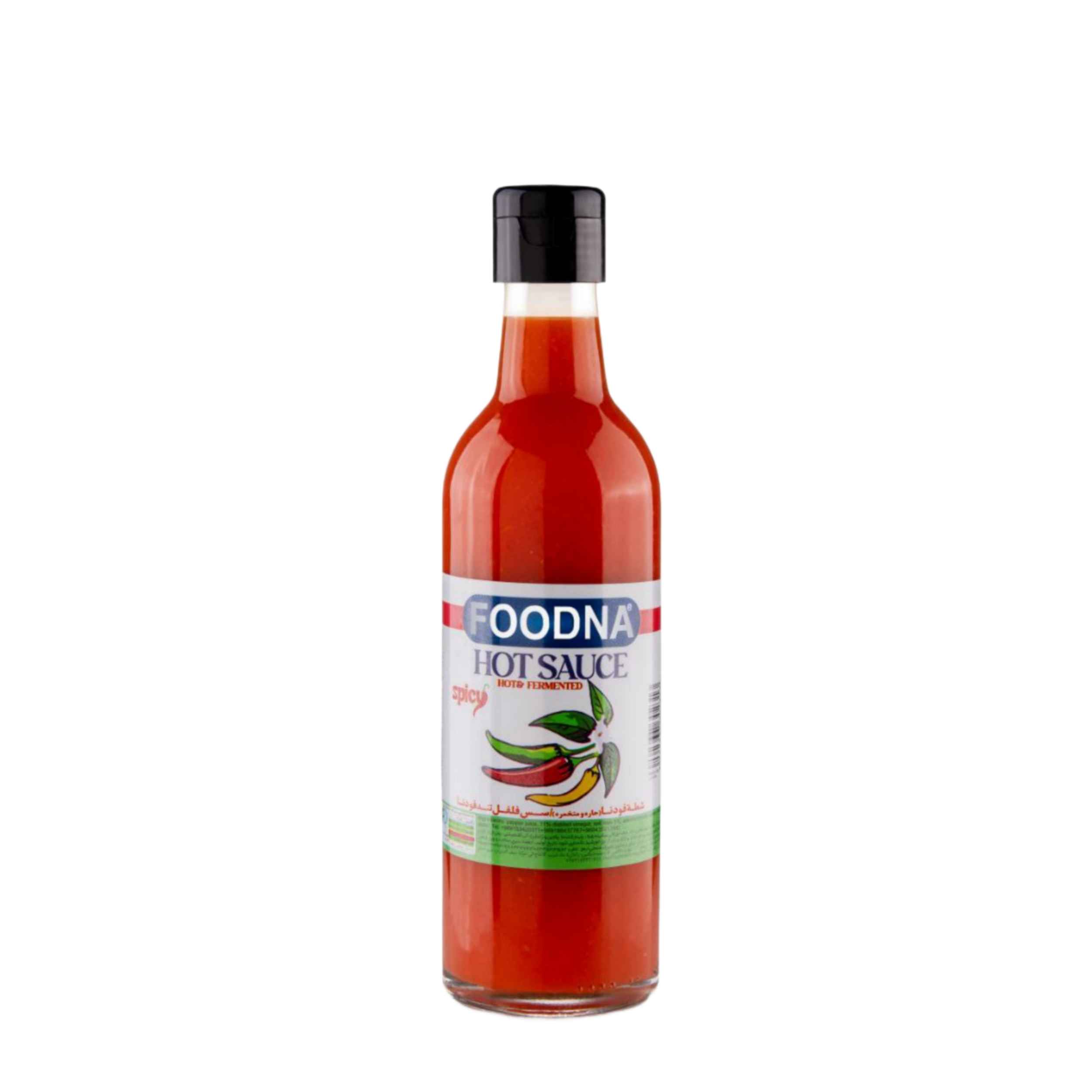 Foodna rode hete pepersaus in glazen fles – 450 g (x6)