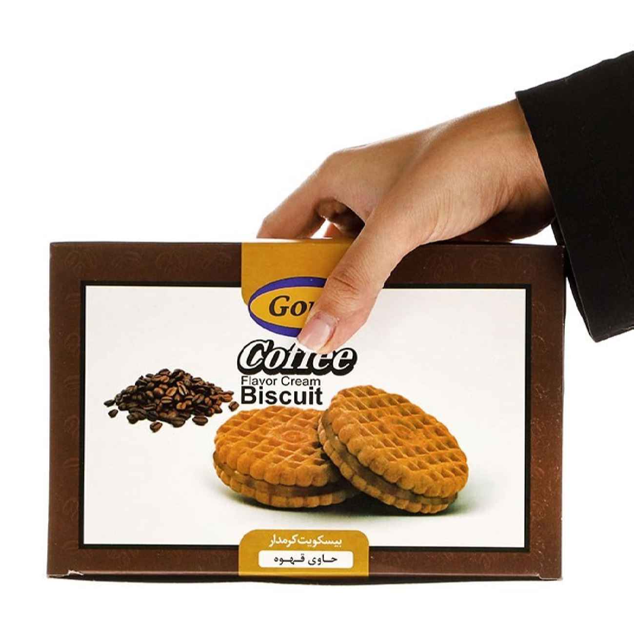 GORJI Roomgevulde Koekjes met Rijke Koffiesmaak, 370 g (2x)