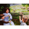 Handgeknoopte Perzische Picturale Tapijt uit Tabriz – The Joy of Spring door Arthur John Elsley