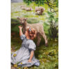 Handgeknoopte Perzische Picturale Tapijt uit Tabriz – The Joy of Spring door Arthur John Elsley