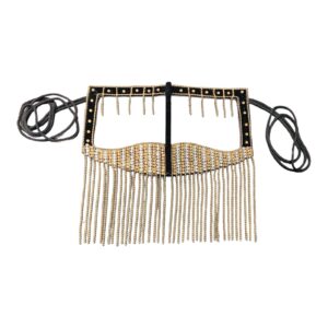 Handgemaakte Strass Battoulah Masker – Golf Burqa