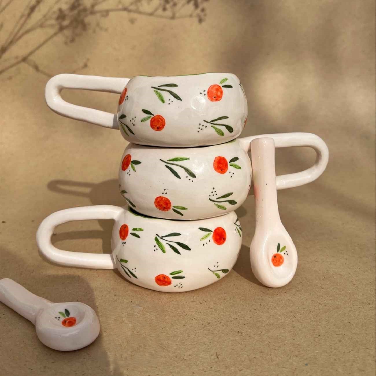 Artistieke Keramische Mok – Fruit Design