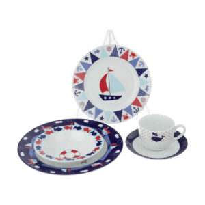 Iraans Kinderservies van Zarin Iran – 5-Delig – Boot Ontwerp
