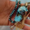 Islamitische geschenkset: decoratieve gebedskralen versierd met lintbloemen