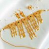 Mortasha Messing Ketting & Oorbellen Set