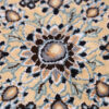 Handgeknoopt Perzisch Isfahan Tapijt (Lachak Toranj Bloemenmedaillon) - Crème Wol
