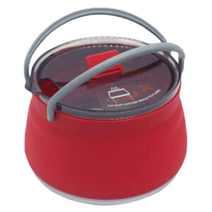 Buiten-campingwaterketel – Silicone Rood