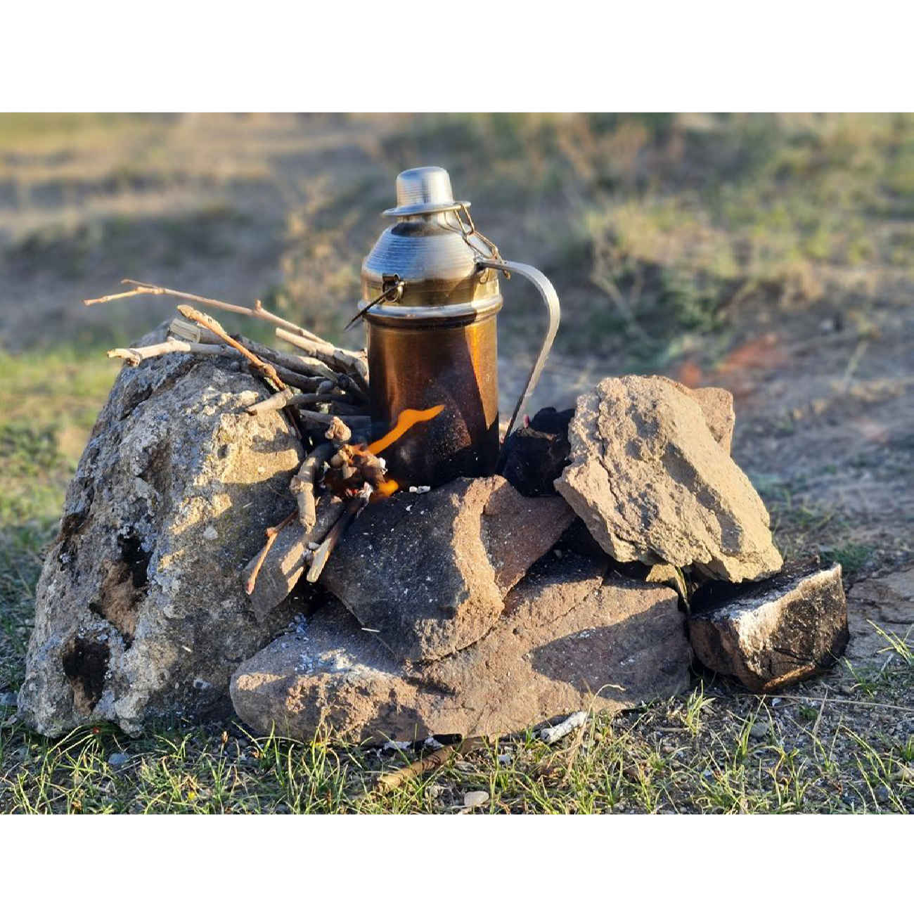 Outdoor campingwaterketel – geschikt voor kampvuur