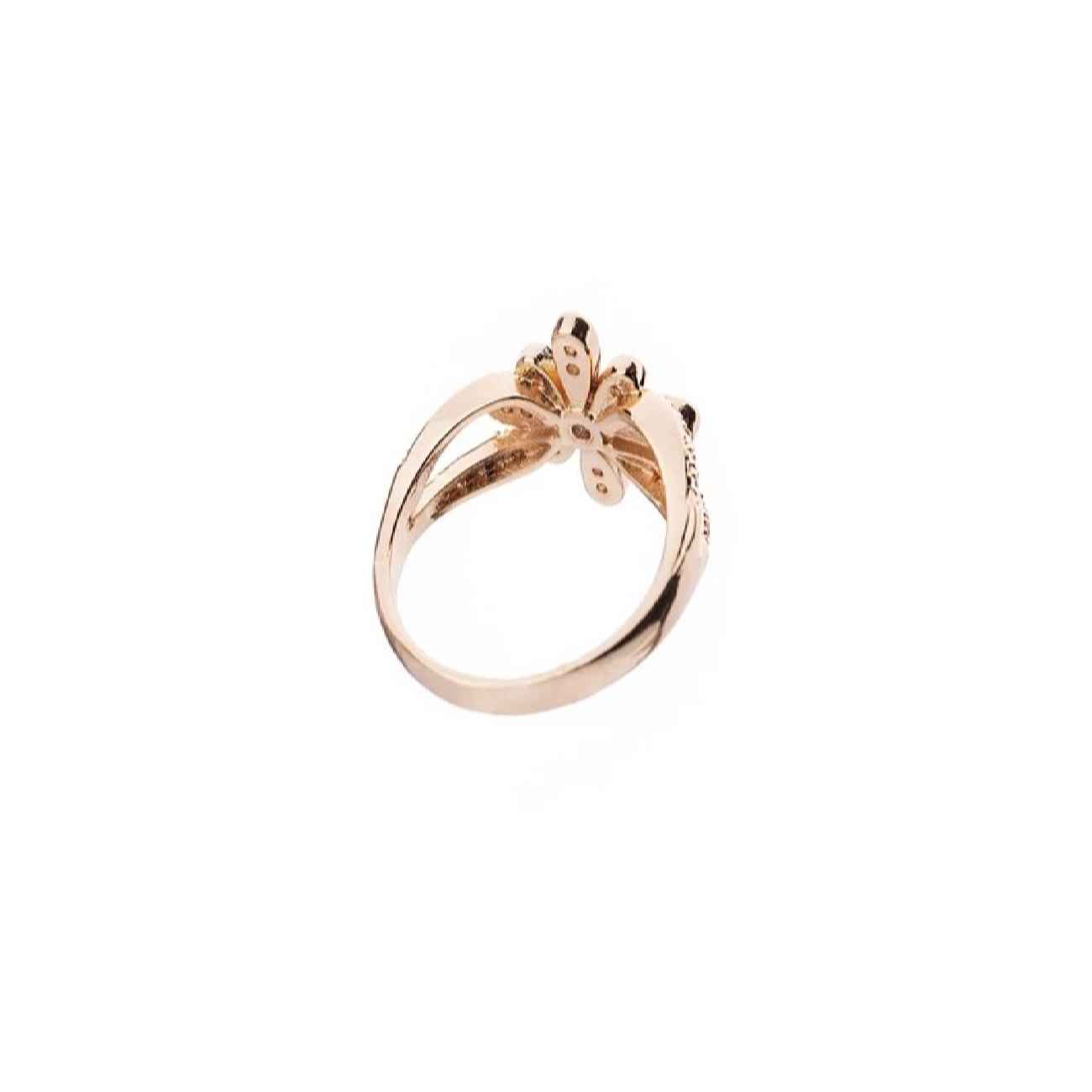 Perzische messing ring voor vrouwen met bloemontwerp