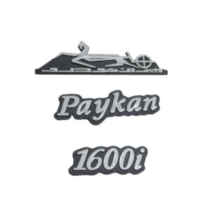 Perzisch Auto Embleem voor Peykan in Zilver Set van 3