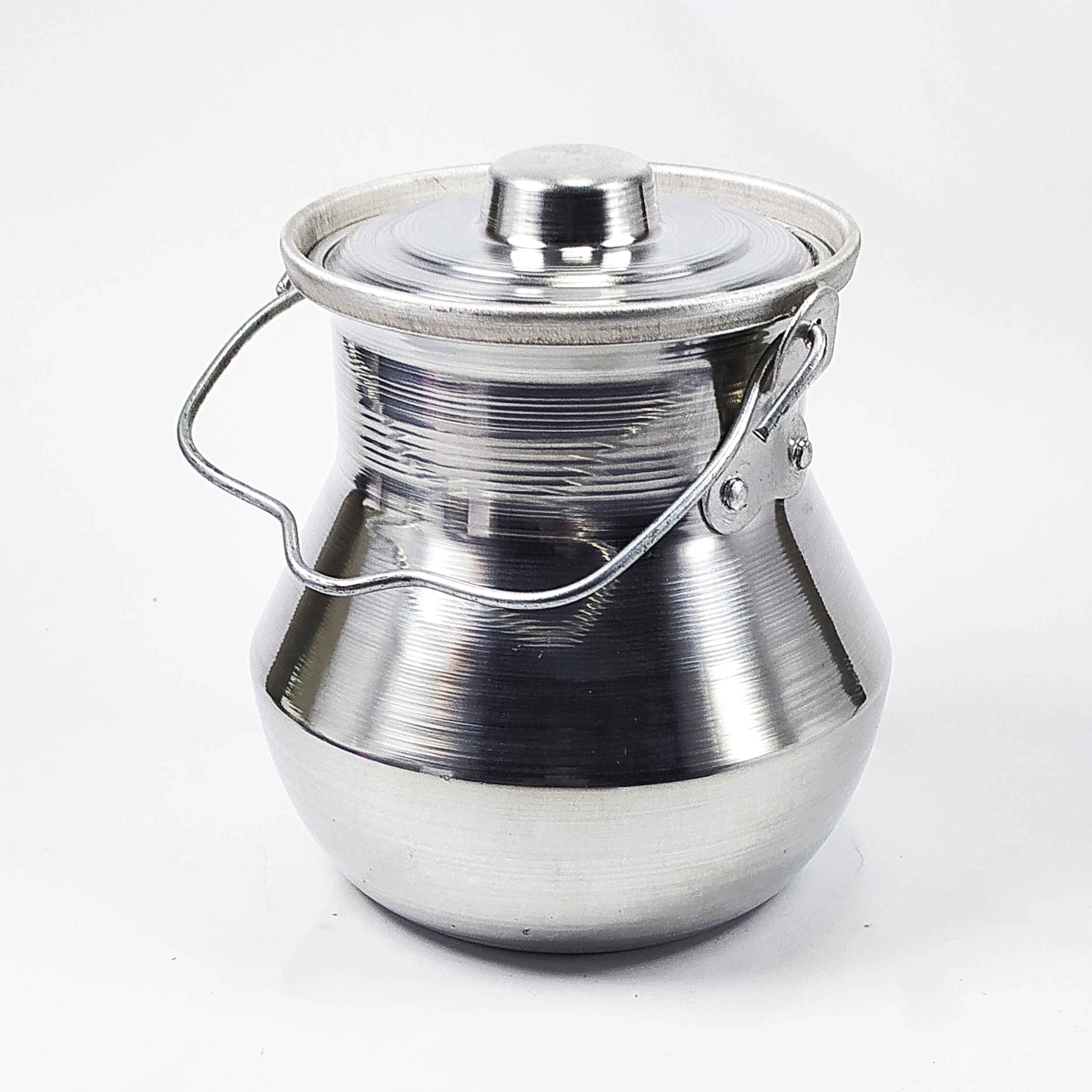 Perzische Dizi-pot met Deksel – Zilverkleurig Aluminium (4 Personen)