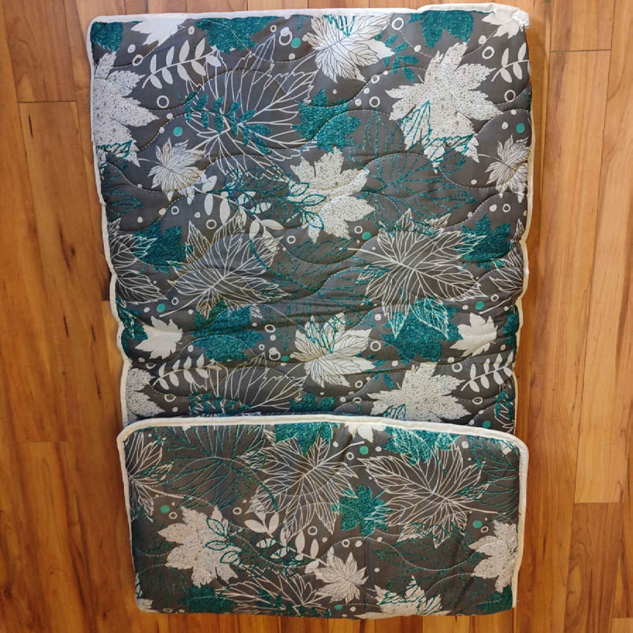 Vloer Slaapmatras Single – Bladmotief