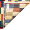 Authentiek handgeknoopt Perzisch geometrisch Gabbeh tapijt - Geruit, Crème, Wolmix