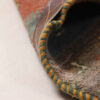 Handgeknoopt Perzisch gestreept Gabbeh tapijt met dierenmotieven - Rood, Wol