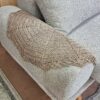 Perzisch Handgeweven Boho Macramé Vloerkleed in Groen