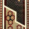 Perzische houten wandklok – Khatam inlegwerk