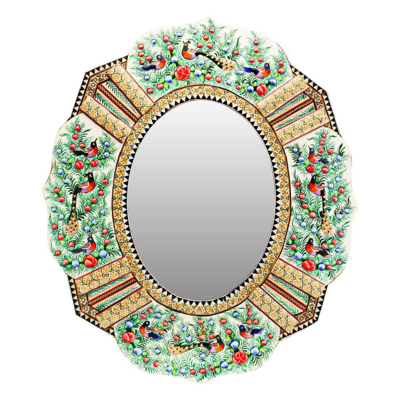 Perzisch Khatamkari Houten Raam met Perzisch Geïnspireerd Ontwerp