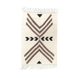 Perzisch Kilim Wol Tapijt – Authentiek Handgeweven in Ardabil Geometrisch Crème