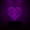 Rood LED Hart-Nachtlampje – Wandmodel