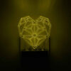 Rood LED Hart-Nachtlampje – Wandmodel