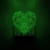 Rood LED Hart-Nachtlampje – Wandmodel