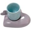 Artistiek Porseleinen Theeservies – Turkoois (6 pers.)