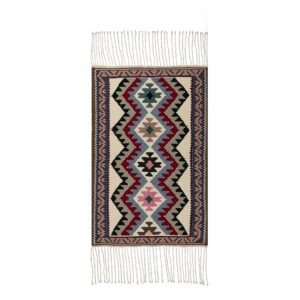 Perzisch Qashqai Kilim Tapijt Authentiek – Crème