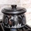 Perzische stenen Dizi-pot voor Abgoosht met bloemmotief