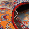 Handgeknoopt Perzisch Isfahan Tapijt (Geometrisch Medaillon / Herati) - Oranje Wol