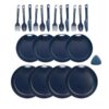 Draagbaar Campingservies & Bestek voor 4 Personen