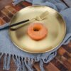 Draagbaar Campingservies & Bestek Set van 4 Goud