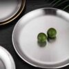 Draagbaar Campingservies & Bestek Set van 4 Goud