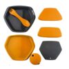 Draagbaar Campingservies Set van 5 Oranje