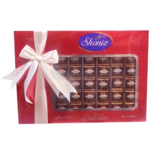 Shoniz geschenkdoos – gewikkelde pure donkere chocolade – 240 g