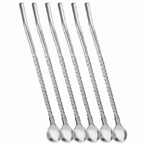 Luxe RVS Barlepel Zilver – Professionele Cocktail Roerlepel