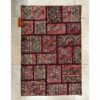 Vintage Patchwork Tapijt Geometrisch Rood – Wol
