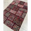 Vintage Patchwork Tapijt Geometrisch Rood – Wol