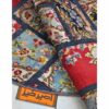 Vintage Perzisch Handgeknoopt Patchwork Tapijt Rood Rond
